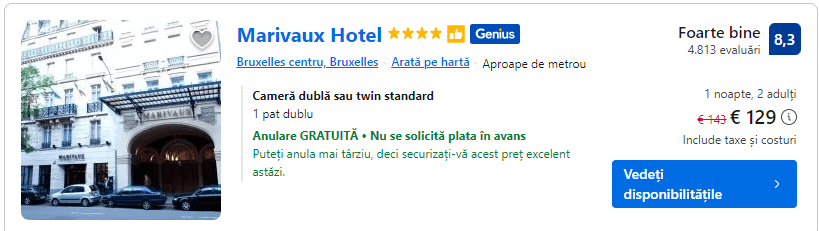 marivaux hotel | hotel in bruxelles | cazare la hotel in cnetu Bruxelles | cazare bruxelles belgia |