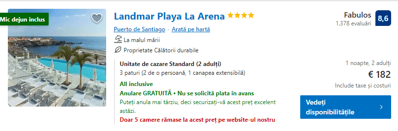 Landmar Playa Arena | all inclusive Tenerife | all inclusive Tenerife |