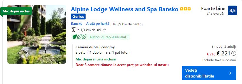 alpine lodge wellness | sf andrei in bansko | bansko ski 2023 |