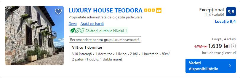 luxury house teodora deva | case de vacanta deva |
