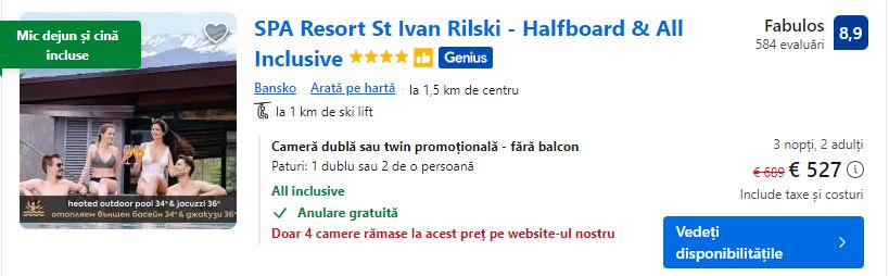 spa resort st ivan | best hotel bansko all inclusive | bansko cu all inclusive si spa |