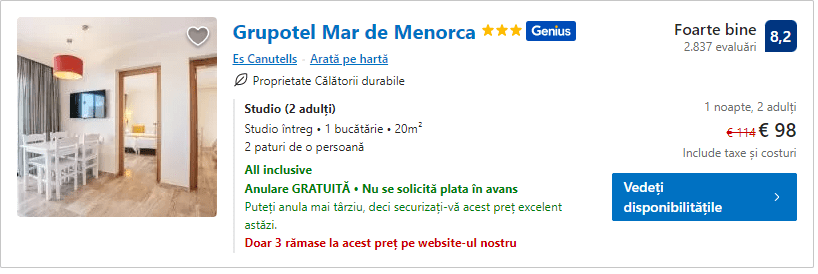 Grupotel Mar de Menorca | cazare cu all inclsuive menorca | menorca all inclusive |