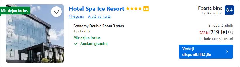 hotel spa ice resort | oferte de cazare 2024 romania |