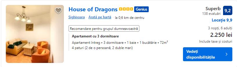house of dragons | apartament in sighisoara | cazare sighisoara 2023 |