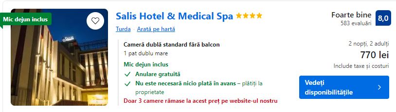 salis hotel | valentines day la cluj 2024 | cazare cu spa la cluj 2024 | hotel cu spa si wellness cluj |