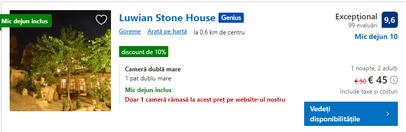 Luwian stone house | cappadocia cu stil | buget de vacanta in cappadocia |