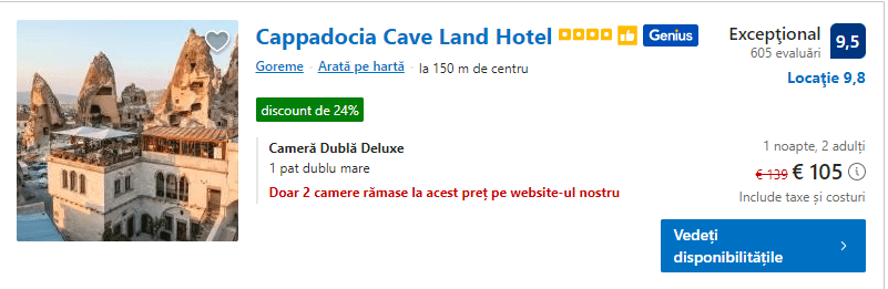 cappadocia cave land hotel | hotel pestera kapadokya |