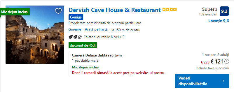 dervish cave and restaurant hotel | cele mai frumoase hoteluri din cappadocia |