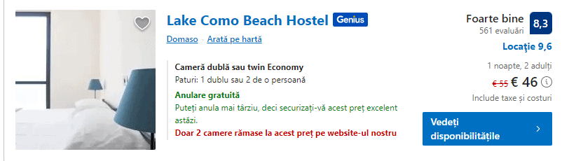 lake como beach hostel | cazare ieftina la como |