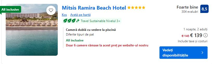 mitsis ramira beach hotel | hotel cu all inclusive kos grecia | all inclusive insula kos |