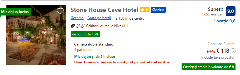 stone house cave hotel | hotel cu demipensiune cappadocia |