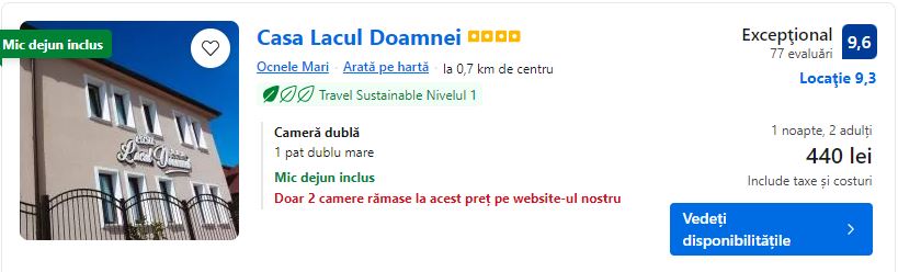 casa lacul doamnei | saline ocnele mari |