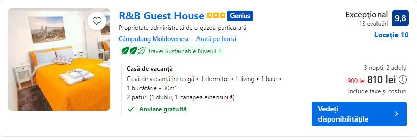 r&b guest house | case de vacanta bucovina 2024 | paste 2024 campulung moldovenesc |