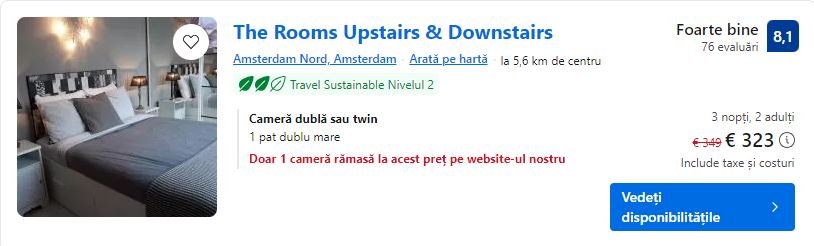 the rooms upstairs | cazare in amsterdam centru |