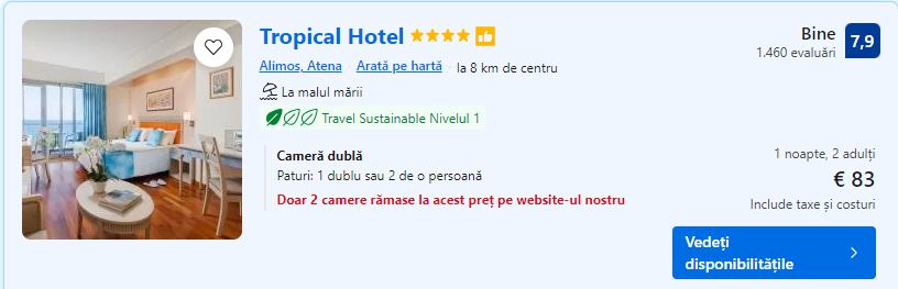 Tropical Hotel | Alimos | Grecia | hotel riviera atenei |