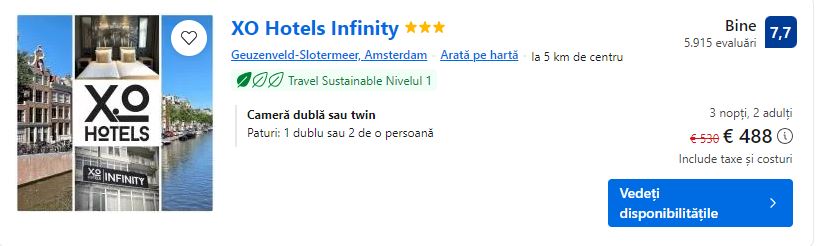xo hotels infinity | cazare amsterdam | hotel in amsterdam |