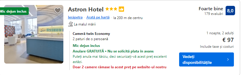 astron hotel | cazare ierapetra | hotel pe plaja ierapetra | 