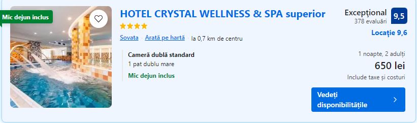 hotel crystal wellness spa sovata | hotel cu aqaupark sovata | hotel cu aquapark romania | aquapark iarna |