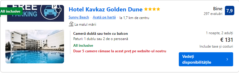 Hotel Kavatz Golden Dune | hotel cu all inclusive | hotel cu plaja |