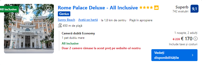 rome palace deluxe | sunny beach all inclusive | hotel all inclusive bulgaria | 