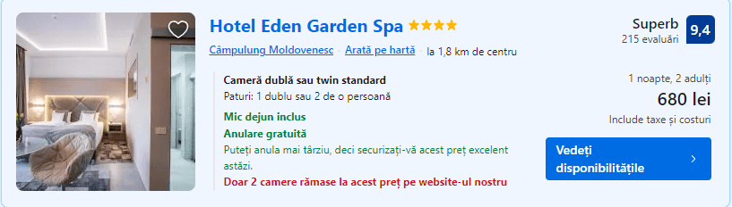 hotel eden garden spa | hotel cu spa campulung moldovenesc |