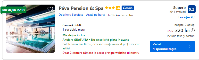 pava pension and spa | spa odorhei |