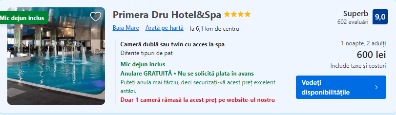 primera dru hotels | spa baia mare |
