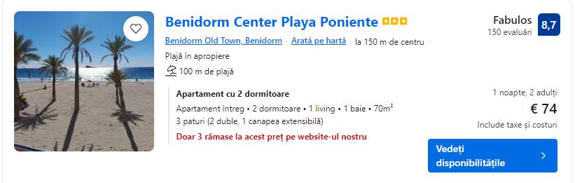 benidorm center playa poniente | hotel pe plaja benidorm | cazare pe plaja benidorm | plaja poniente benidorm |