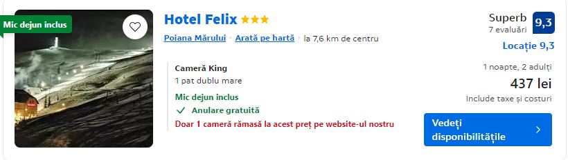 hotel felix | cazare poiana marului |