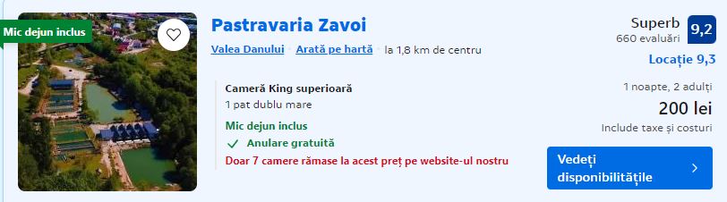 Pastravaria Zavoi | pastravarie | cazare pe malul apei |