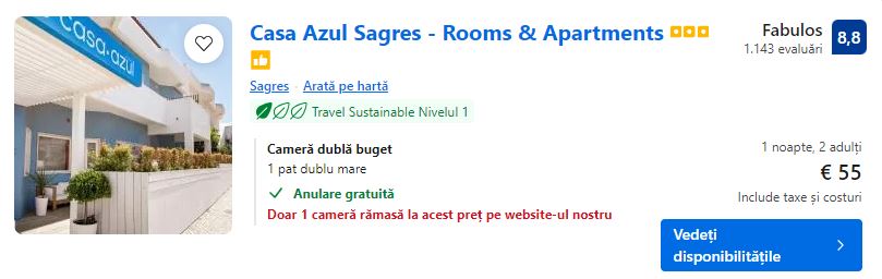 casa azul sagres | cazare sagres | vacanta in albufeira |