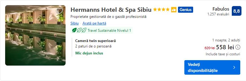 hermanns hotel sibiu | hotel cu spa si wellness sibiu | hotel central in sibiu |
