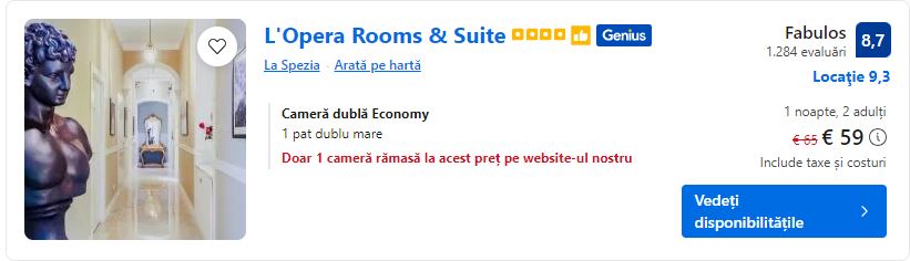 l opera rooms and suite | hotel la spezia | cazare la spezia |