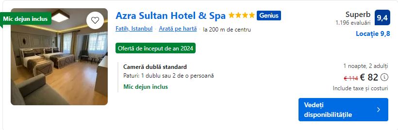 azra hotel sultan | cazare istanbul | hotel cu spa istanbul |