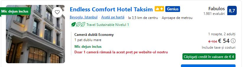 endless comfort hotel taksim | hotel in piata taksim | cazare taksim | 