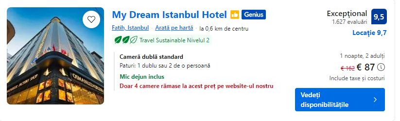my dream hotel istanbul | hotel cu mic dejun istanbul |