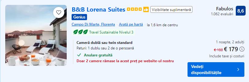 b b lorena suites | bed and breakfast florenta | hotel in florenta |