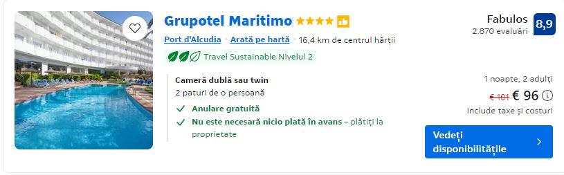 grupotel maritimo | cazare cu demipensiune mallorca | hotel cu demipensiune alcudia mallorca |