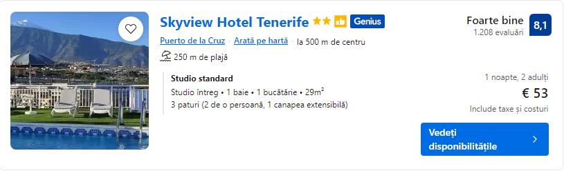 skyview hoyel tenerife | studio tenerife | oferte cazari tenerife spania | 