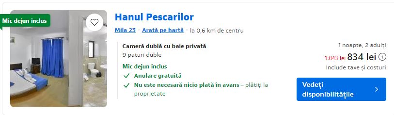 hanul pescarilor | mila 23 oferte cazare | cazare mila 23 delta dunarii |