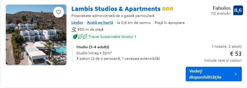 lambis studios | studiouri plaja lindos rodos |