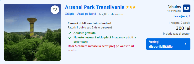 arsenal park | cazare arsenal park |