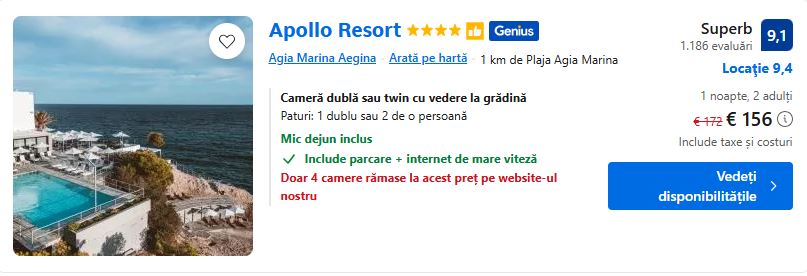 apollo resort | hotel insula eghina | cazare in eghina | cazare aegina grecia |