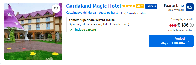 gardaland magic hotel | cazare gardaland italia |