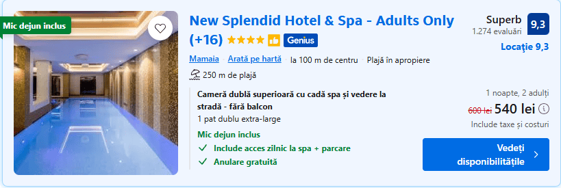 new splendid mamaia | hotel mamaia adults only | cazari adults only romania |