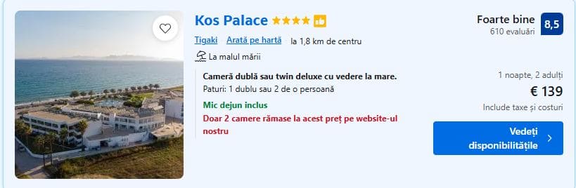 kos palace hotel | hotel pe plaja in kos | hotel insula kos | vacanta in kos | cazare in kos grecia |