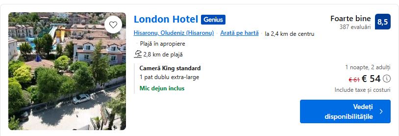 london hotel | hotel cu mic dejun oludeniz |